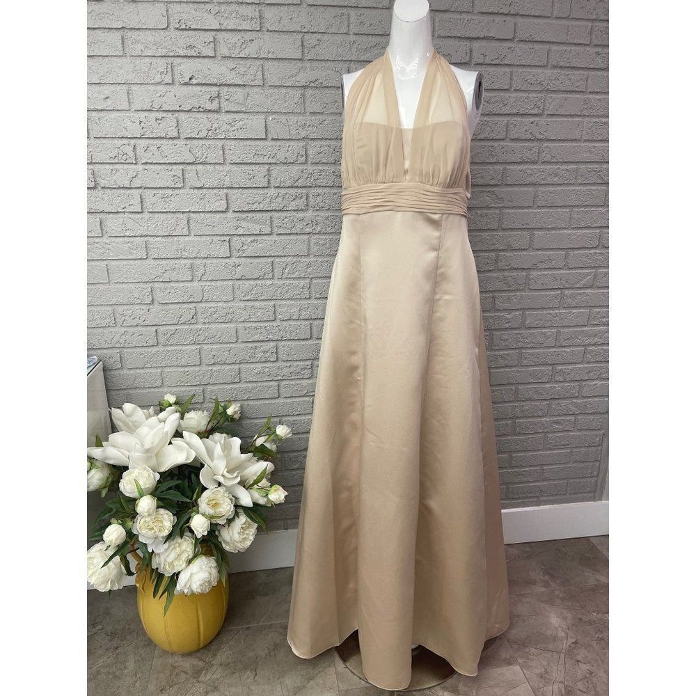 David’s Bridal Halter Gown Size 12
